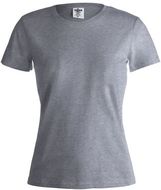 T-paita Women Colour T-Shirt "keya" WCS150, harmaa liikelahja logopainatuksella